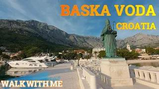 MAKARSKA RIVIERA ~ BASKA VODA ~ Sunset Walk #baskavoda #makarska #croatia