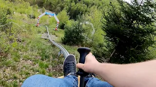 Steilste Sommerrodelbahn in Deutschland! | Erlebnis-Rodelbahn Ruhla  (ONRIDE) Video 2023