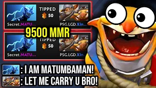 Unbelievable This Techies Carried MATUMBAMAN --- OMG Nonstop Delete 9500MMR