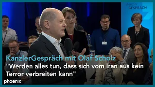 KanzlerGespräch: Olaf Scholz zum Iran und zur Digitalisierung am 02.11.23