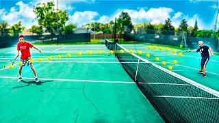 ENSINEI MEUS AMIGOS A JOGAR TENIS *ELES APRENDERAM ?*‹ PORTUGAPC ›