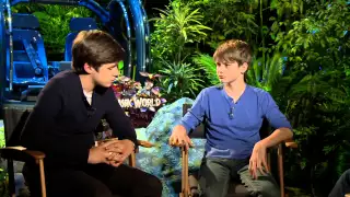 Jurassic World: Nick Robinson & Ty Simpkins Official Interview | ScreenSlam