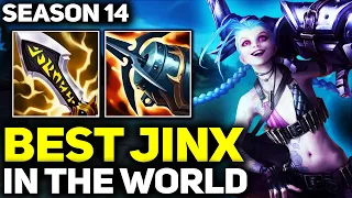 RANK 1 BEST JINX IN SEASON 14 - AMAZING GAMEPLAY! | League of Legends