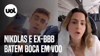 Nikolas Ferreira e Ana Paula Renault batem boca em voo; veja vídeo