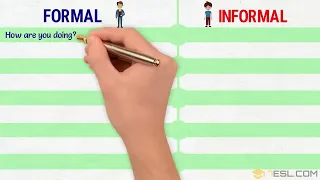 Formal vs. Informal Expressions in English - Formal and Informal English