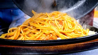 Extreme Extra Large Servings of Pasta Meals! Restaurants that are always full of customers.