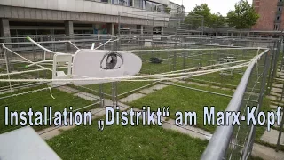 Installation "Distrikt" am Marx Kopf in Chemnitz