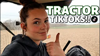 TRACTOR TIME WITH JESS.  (Rolling bean fields, and PLANTING OUR FIRST GARDEN!)Vlog 287