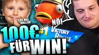 🤣😂6 Jähriger PRANKT mich des TODES?! | 100€ Pro WIN in Fortnite Random Squads!