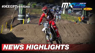 News Highlights | EMX125 Presented by FMF Racing Race 1 | MXGP of Trentino 2022 #MXGP #Motocross