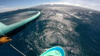 8 11 22 short clip of a wing foil downwinder in Maui. Mauisurfreport.blogspot.com