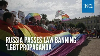 Russian parliament passes law banning 'LGBT propaganda' among adults