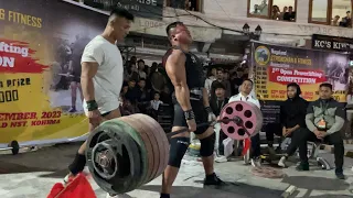 VENUZO DAWHUO  lift 275kg Deadlift during 1st Open Powerlifting Competition (raw)  - @Venuzodawhuo