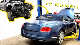 Rebuilding a Completely Wrecked Bentley Continental GT C, Was it worth it?