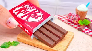 🍫 SWEET Miniature KITKAT 3D Fondant Cake Decorating 🍫 Fancy Tiny Kitkat Chocolate Cake Recipe