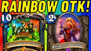 Climactic Necrotic Explosion OTK! Rainbow Death Knight Combo!