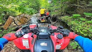 Extreme route on the mountain on the river 🔥😈ATV ROMANIA 😈🇹🇩