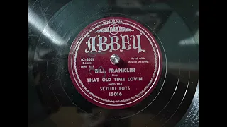 Bill Franklin - That Old Time Lovin' @dingodogrecords #78rpm #record #records