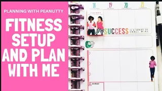 Setting up my fitness planner for the week/ Plan with me