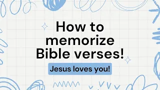 How to Memorize Bible verses easily! ✝️❤️