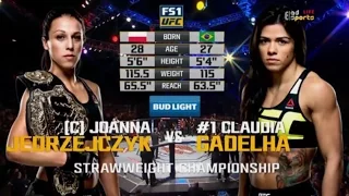 Joanna Jedrzejczyk vs Claudia Gadelha 2 FULL FIGHT