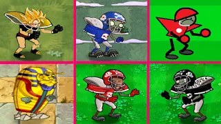 Plants vs Zombies Version Hack | Football Zombie(songoku,Navidad,Toll Paint Pack,Antiguo Egipto)