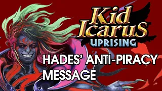 Kid Icarus: Uprising - Hades' Anti-Piracy Message