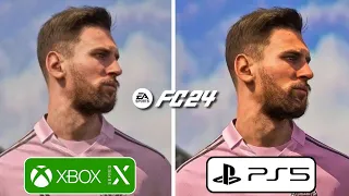 EA Sports FC 24 PS5 vs Xbox Series X Graphics Comparison