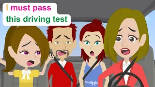 Ella's mother takes the driving test - Simple English Story - Ella English