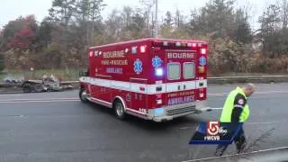 Truck carrying cranberries crashes on Cape Cod