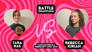 Battle Grappling 9 Women's 155 Quarterfinals   Rebecca Kirian vs Tara Rae