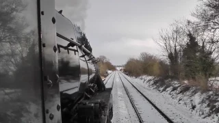 On the footplate with Gordon Hodgson.