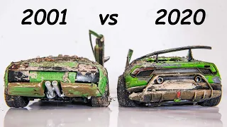Restoration Abandoned New vs Old Lamborghini Huracan vs Murcielago -Model Cars