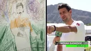 Federer, Wozniacki & More Guess Who's Who in Kids' Drawings