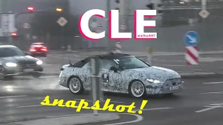 Mercedes Erlkönig CLE Cabriolet (2023) Schnappschuss Clip * prototype snapshot video * 4K SPY VIDEO
