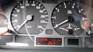 98-2005 BMW E46 3-Series - How to reset oil inspection indicator. Reset service light