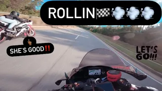 YAMAHA R1 HIGH SPEED SWEEPERS ! CLOSE CALL 😳 YAMAHA R1 , RSV4 1100 , CBR1000RR , R6 , GSXR 1000R