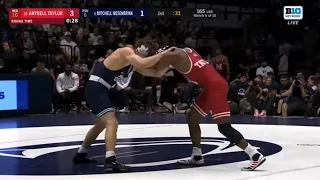 Mitchell Mesenbrink(PSU) vs Antrell Taylor(NEB) 2/18/24 (Jeff Byers Radio Call)