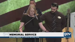 Wife of fallen CMPD officer speaks at his funeral