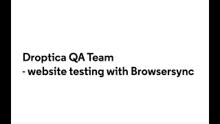 BrowserStack Local Testing in Droptica