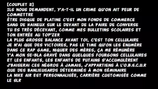 Booba  Tony sosa Paroles