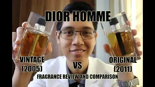 Dior Homme Vintage (2005) vs Dior Homme Original (2011) | Fragrance Review and Comparison