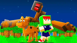 ENCONTRAMOS O SCOOBY-DOO E LUTAMOS COM SIREN HEAD NO MINECRAFT!!