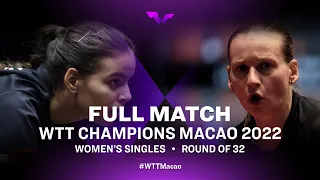 FULL MATCH | Mariam ALHODABY vs Hana MATELOVA | WS R32 | WTT Champions Macao 2022