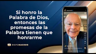 Si honro la Palabra de Dios, entonces las promesas de la Palabra tienen que honrarme  19/05/24