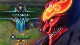 WILD RIFT JHIN *PENTAKILL* IN SEASON 11 HARDCARRY | BUILD AND RUNES