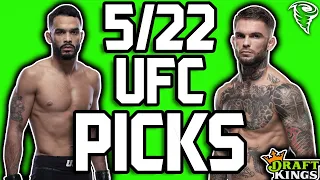 DRAFTKINGS MMA UFC DFS 5/22 LINEUP PICKS TODAY Saturday PICKS | PICKS TONIGHT UFC