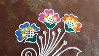 Daily Rangoli Designs 🌷 Freehand Rangoli Designs 🌷 Kolam Designs 🌷 Muggulu Designs 🌷@saptrangi