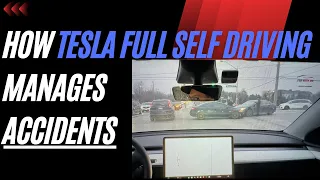 HOW TESLA FULL SELF DRIVING MANAGES ACCIDENTS