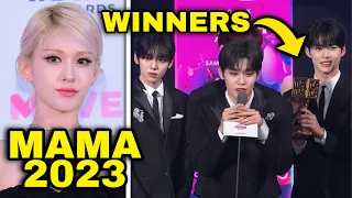 MAMA Awards 2023 WINNERS (day one) #kpop